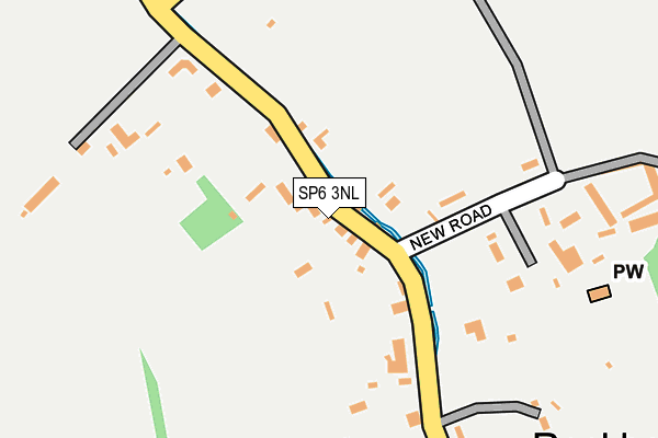 SP6 3NL map - OS OpenMap – Local (Ordnance Survey)