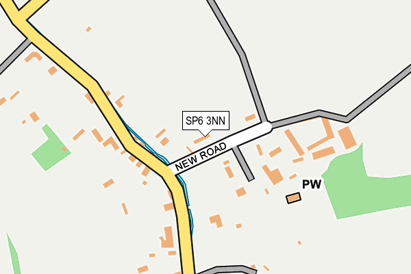 SP6 3NN map - OS OpenMap – Local (Ordnance Survey)