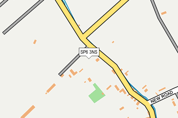 SP6 3NS map - OS OpenMap – Local (Ordnance Survey)