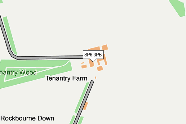 SP6 3PB map - OS OpenMap – Local (Ordnance Survey)