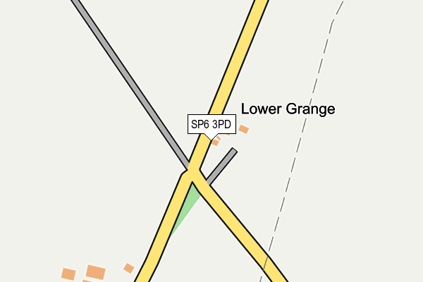 SP6 3PD map - OS OpenMap – Local (Ordnance Survey)