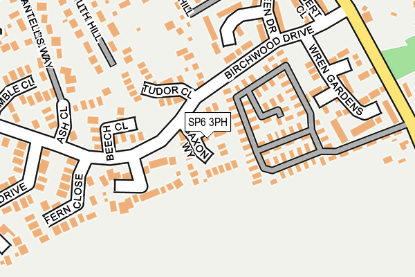 SP6 3PH map - OS OpenMap – Local (Ordnance Survey)