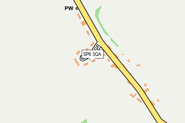 SP6 3QA map - OS OpenMap – Local (Ordnance Survey)
