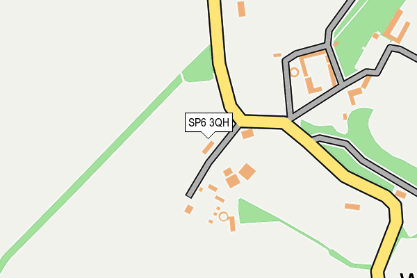 SP6 3QH map - OS OpenMap – Local (Ordnance Survey)
