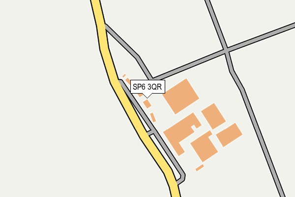 SP6 3QR map - OS OpenMap – Local (Ordnance Survey)
