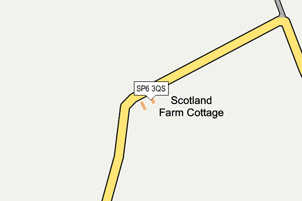 SP6 3QS map - OS OpenMap – Local (Ordnance Survey)