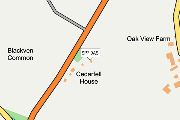 SP7 0AS map - OS OpenMap – Local (Ordnance Survey)