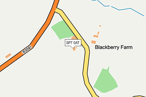 SP7 0AT map - OS OpenMap – Local (Ordnance Survey)