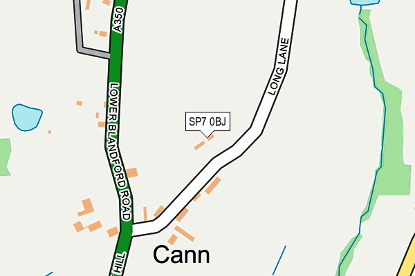 SP7 0BJ map - OS OpenMap – Local (Ordnance Survey)