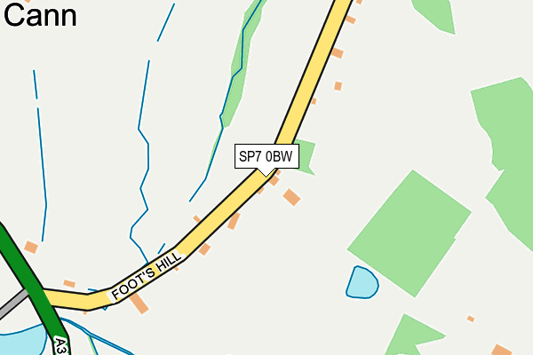 SP7 0BW map - OS OpenMap – Local (Ordnance Survey)