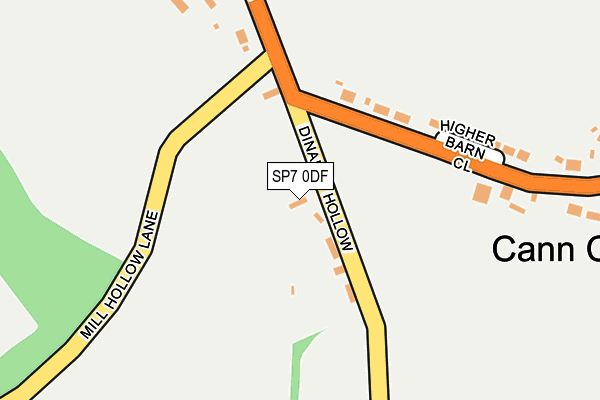 SP7 0DF map - OS OpenMap – Local (Ordnance Survey)