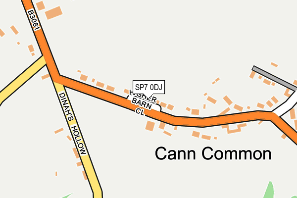 SP7 0DJ map - OS OpenMap – Local (Ordnance Survey)