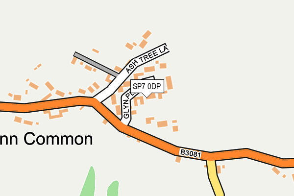 SP7 0DP map - OS OpenMap – Local (Ordnance Survey)