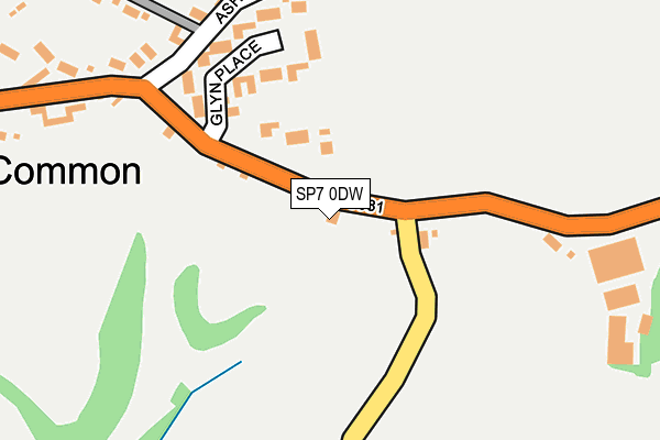 SP7 0DW map - OS OpenMap – Local (Ordnance Survey)