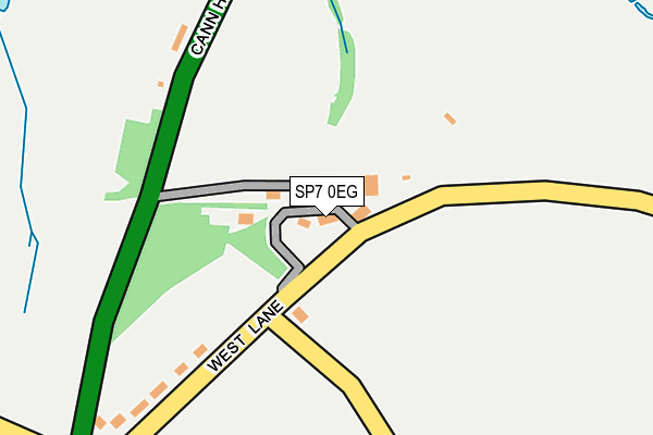 SP7 0EG map - OS OpenMap – Local (Ordnance Survey)