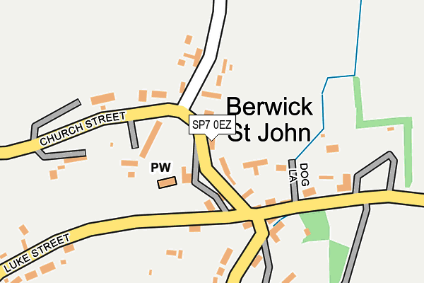 SP7 0EZ map - OS OpenMap – Local (Ordnance Survey)