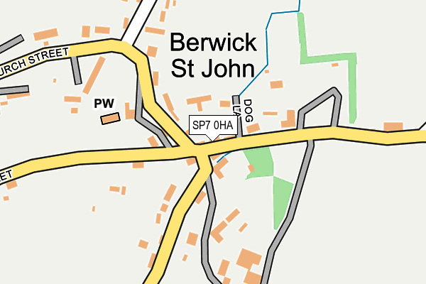 SP7 0HA map - OS OpenMap – Local (Ordnance Survey)