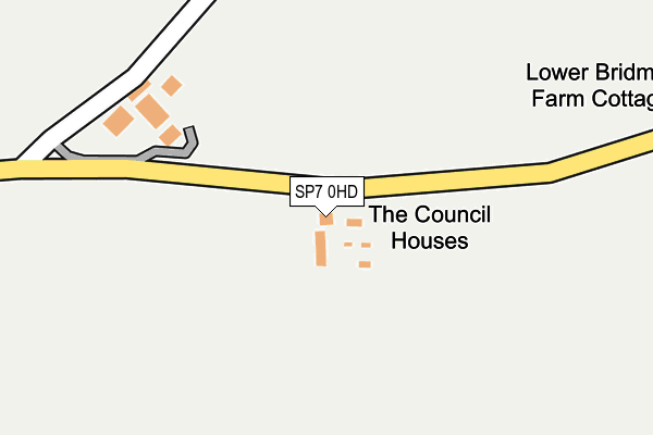 SP7 0HD map - OS OpenMap – Local (Ordnance Survey)