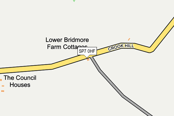 SP7 0HF map - OS OpenMap – Local (Ordnance Survey)