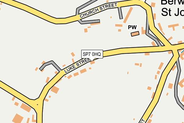 SP7 0HQ map - OS OpenMap – Local (Ordnance Survey)