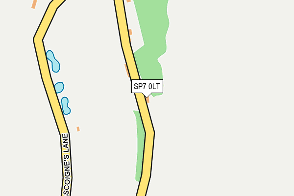 SP7 0LT map - OS OpenMap – Local (Ordnance Survey)