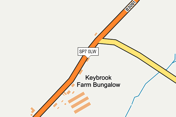 SP7 0LW map - OS OpenMap – Local (Ordnance Survey)