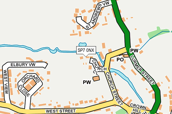 SP7 0NX map - OS OpenMap – Local (Ordnance Survey)