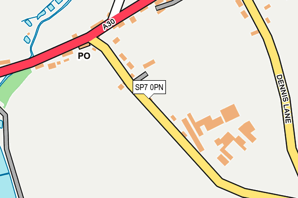 SP7 0PN map - OS OpenMap – Local (Ordnance Survey)