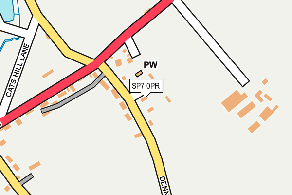 SP7 0PR map - OS OpenMap – Local (Ordnance Survey)