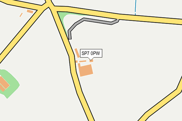 SP7 0PW map - OS OpenMap – Local (Ordnance Survey)