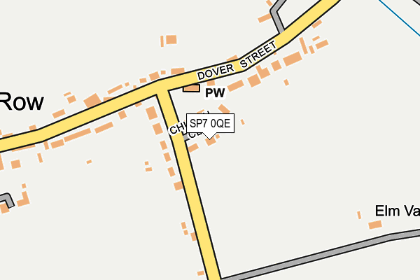 SP7 0QE map - OS OpenMap – Local (Ordnance Survey)