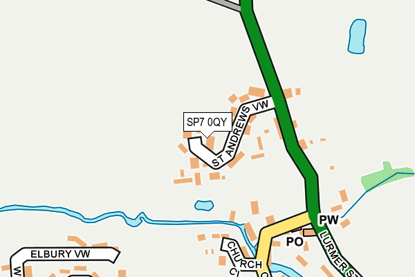 SP7 0QY map - OS OpenMap – Local (Ordnance Survey)