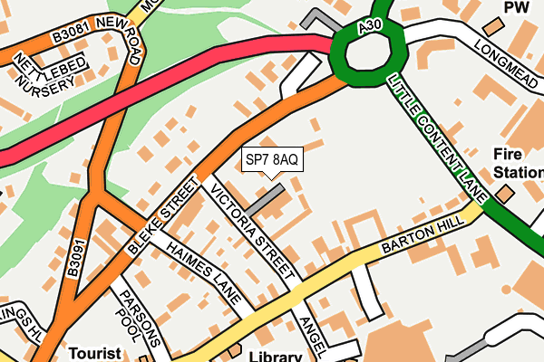 SP7 8AQ map - OS OpenMap – Local (Ordnance Survey)