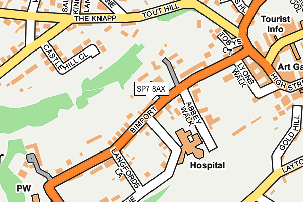 SP7 8AX map - OS OpenMap – Local (Ordnance Survey)