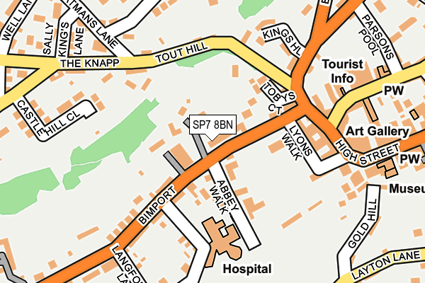 SP7 8BN map - OS OpenMap – Local (Ordnance Survey)