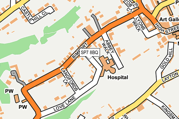 SP7 8BQ map - OS OpenMap – Local (Ordnance Survey)