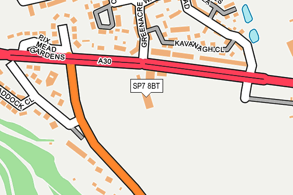 SP7 8BT map - OS OpenMap – Local (Ordnance Survey)