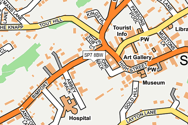 SP7 8BW map - OS OpenMap – Local (Ordnance Survey)