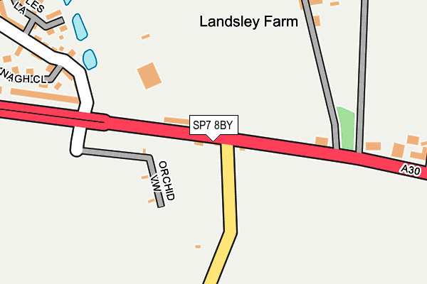 SP7 8BY map - OS OpenMap – Local (Ordnance Survey)