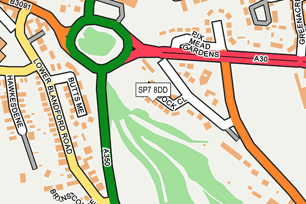 SP7 8DD map - OS OpenMap – Local (Ordnance Survey)