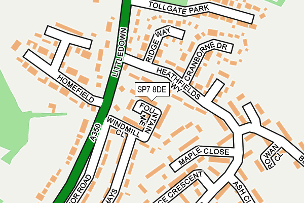 SP7 8DE map - OS OpenMap – Local (Ordnance Survey)