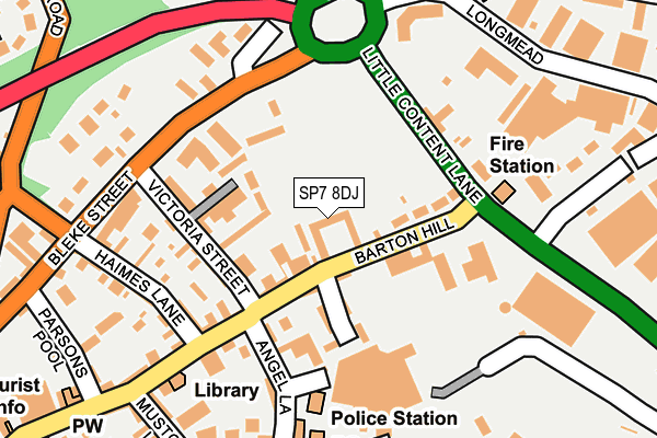 SP7 8DJ map - OS OpenMap – Local (Ordnance Survey)