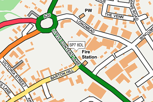 SP7 8DL map - OS OpenMap – Local (Ordnance Survey)