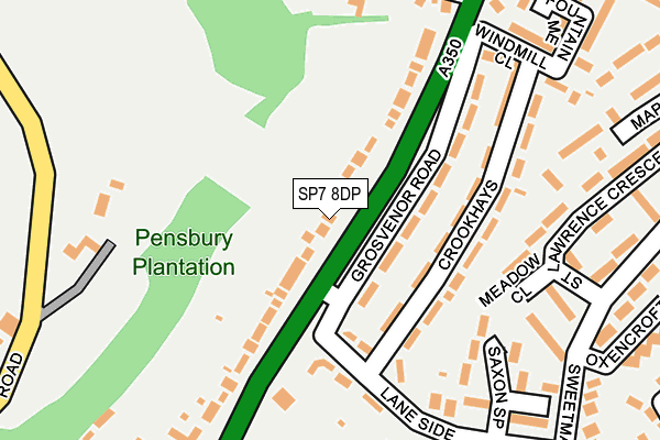 SP7 8DP map - OS OpenMap – Local (Ordnance Survey)