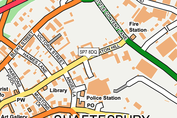 SP7 8DQ map - OS OpenMap – Local (Ordnance Survey)