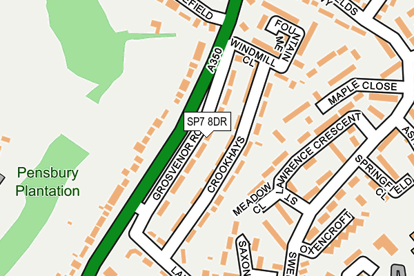 SP7 8DR map - OS OpenMap – Local (Ordnance Survey)