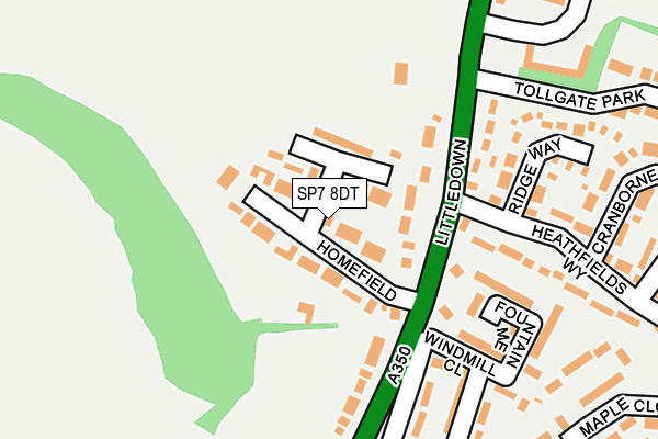 SP7 8DT map - OS OpenMap – Local (Ordnance Survey)