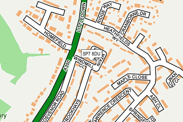 SP7 8DU map - OS OpenMap – Local (Ordnance Survey)