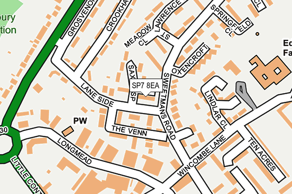 SP7 8EA map - OS OpenMap – Local (Ordnance Survey)