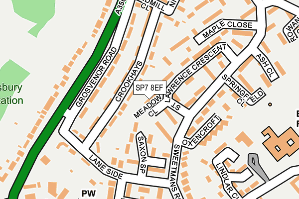 SP7 8EF map - OS OpenMap – Local (Ordnance Survey)